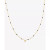 Diamond Accent Bezel Dangle Enamel Bead 18" Pendant Necklace in Sterling Silver or 14k Gold-Plated Sterling Silver