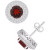 Rhodolite Garnet (3-1/3 ct. t.w.) & White Topaz (3/4 ct. t.w.) Stud Earrings in Sterling Silver (Also in Citrine, Peridot, Blue Topaz, & Amethyst)