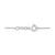 Cubic Zirconia Heart 18" Statement Necklace in Sterling Silver