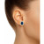 Sapphire (3 Ct. t.w.) and Diamond (3/8 Ct. t.w.) Halo Stud Earrings