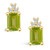 Peridot (3-3/8 ct. t.w.) and Diamond (1/5 ct. t.w.) Stud Earrings in 14K Yellow Gold