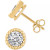 Diamond Beaded Frame Stud Earrings (1/2 ct. t.w.) in 14k Gold