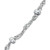 Sterling Silver Bracelet,  7-1/4" Singapore Small Beaded Chain