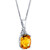 Citrine (2-3/4 ct. t.w.) & Diamond Accent 18" Pendant Necklace in Sterling Silver