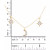 Cubic Zirconia Star & Moon Dangle Statement Necklace in Sterling Silver, 16" + 2" extender (Also in 14k Gold Over Silver)