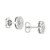 Diamond Oval Halo Stud Earrings (3/4 ct. t.w.) in 14k White Gold