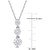Lab-Created Moissanite Triple Drop 18" Pendant Necklace (1-3/8 ct. t.w.) in Sterling Silver