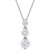 Lab-Created Moissanite Triple Drop 18" Pendant Necklace (1-3/8 ct. t.w.) in Sterling Silver