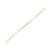 Diamond Bar Paperclip Link Bracelet  (1/6 ct. t.w.) in 14k Gold-Plated Sterling Silver, Created for Macy's
