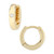 Diamond Accent Small Hinged Hoop in 14K Yellow Gold