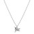 Cubic Zirconia Hummingbird Pendant Necklace in Sterling Silver, 16" + 2" extender, Created for Macy's