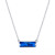 Crystal Rectangle Solitaire 18" Pendant Necklace in Sterling Silver, Created for Macy's