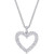 Lab-Created Moissanite Heart 18" Pendant Necklace (5/8 ct. t.w.) in Sterling Silver