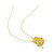 Created Blue and Yellow Sapphire (3 ct. t.w.) Chick Bird Necklace in 18k Gold Over Sterling Silver