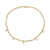 Cultured Freshwater Pearl (7 - 7-1/2mm) Paperclip Link 18" Collar Necklace in 14k Gold-Plated Sterling Silver