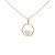 Cultured Freshwater Pearl (8mm) Hexagon 18" Pendant Necklace in 14k Gold