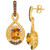 Cinnamon Citrine (3-1/2 ct. t.w.), Nude Diamonds (5/8 ct. t.w.) & Chocolate Diamonds (1/2 ct. t.w.) Drop Earrings in 14k Gold