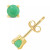 Emerald (1/2 ct. t.w.) Stud Earrings in 14K Yellow Gold (Also Available in Sapphire)