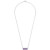 Amethyst (3/4 ct. t.w.) & Diamond (1/10 ct. t.w.) Bar 17" Pendant Necklace in Sterling Silver (Also in Lab-Created White Sapphire, Lab-Created Pink Sapphire, & Blue Topaz)