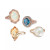 Neopolitan Opal (4-1/2 ct. t.w.) & Diamond (1 ct. t.w.) Statement Ring in 14k Rose Gold (Also Available in White Gold or Yellow Gold)