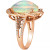Neopolitan Opal (4-1/2 ct. t.w.) & Diamond (1 ct. t.w.) Statement Ring in 14k Rose Gold (Also Available in White Gold or Yellow Gold)