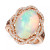 Neopolitan Opal (4-1/2 ct. t.w.) & Diamond (1 ct. t.w.) Statement Ring in 14k Rose Gold (Also Available in White Gold or Yellow Gold)