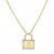 Diamond Accent Initial Lock Pendant Necklace in 14k Gold, 16" + 2" extender