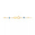 14K Yellow Gold Enamel Bead Necklace