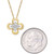 Diamond Cluster Flower (1/10 ct. t.w.) Pendant Necklace in 14k Gold, 16" + 2" extender, Created for Macy's