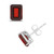 Garnet (3-7/8 ct. t.w.) Stud Earrings in 14K White Gold