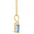 Aquamarine (7/8 ct. t.w.) and Diamond Accent Pendant Necklace in 14K Yellow Gold or 14K White Gold