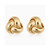 Knotted Love Studs (15mm) In 18K Yellow Gold