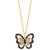 EFFY® Multicolor Diamond Butterfly 18" Pendant Necklace (5/8 ct. t.w.) in 14k Gold