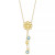 Swiss Blue Topaz Flower 18" Lariat Necklace (2 ct. t.w.) in 14k Gold-Plated Sterling Silver (Also in Citrine & Amethyst)