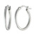 Small Polished Hoop Earrings in Sterling Silver, 1"