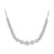 Diamond Graduated Cluster Statement Necklace  (2 ct. t.w.) in 14k White Gold or 14k Yellow Gold, 17" + 2" extender
