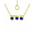 Lab-Created Imitation Blue Sapphire Trio Pendant Necklace, 16" + 2" extender (Also in Lab-Created Green Quartz & Ruby), Created for Macy's