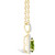 Peridot (9/10 ct. t.w.) and Created Sapphire (1/6 ct. t.w.) Halo Pendant Necklace in 10K Yellow Gold