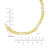 Cubic Zirconia Bezel Open Cable Link Chain Bracelet