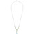 Peridot (2-1/10 ct. t.w.), Blue Topaz (2-1/2 ct. t.w.) & White Topaz (1-1/4) Lariat Necklace in Sterling Silver, 17"
