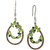 Multi-Gemstone (2-2/3 ct. t.w.) & Chocolate Diamond (5/8 ct. t.w.) Vine Open Teardrop Drop Earrings in 14k White Gold