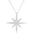Diamond Star 18" Pendant Necklace (1/5 ct. t.w.) in Sterling Silver