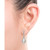 Cultured Freshwater Pearl (7-8 mm) and Diamond Accent Swirl Earring in Sterling Silver