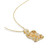 Citrine (6-1/4 ct. t.w.), White Topaz (1/2 ct. t.w.) and Diamond Accent Halo 18" Necklace in 18k Yellow Gold Over Sterling Silver
