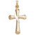 Cross Pendant in 14k Yellow and White Gold