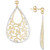 Filigree Drop Earrings in 14k Gold & 14k White Gold