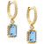 EFFY® London Blue Topaz (1-1/2 ct. t.w.) & Diamond Accent Drop Earrings in 14k Gold