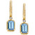 EFFY® London Blue Topaz (1-1/2 ct. t.w.) & Diamond Accent Drop Earrings in 14k Gold