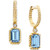 EFFY® London Blue Topaz (1-1/2 ct. t.w.) & Diamond Accent Drop Earrings in 14k Gold