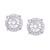 Diamond 1/4 ct. t.w. Round Miracle Plate Stud Earrings in Sterling Silver